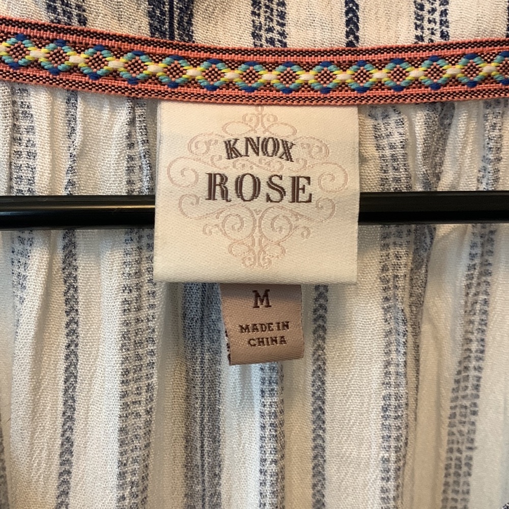 Striped KNOX ROSE Shirt - Picture 2 of 5